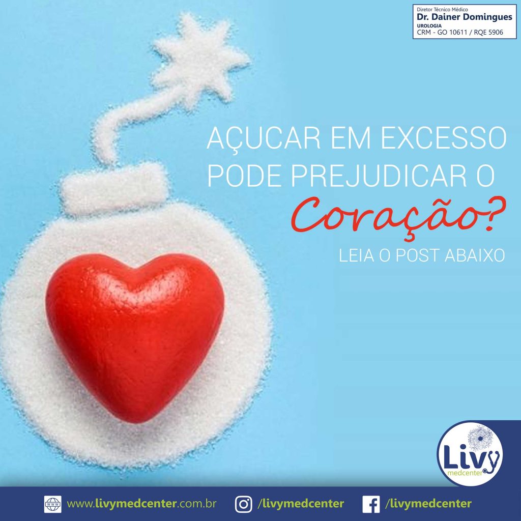 Açúcar em excesso, pode prejudicar o Coração?